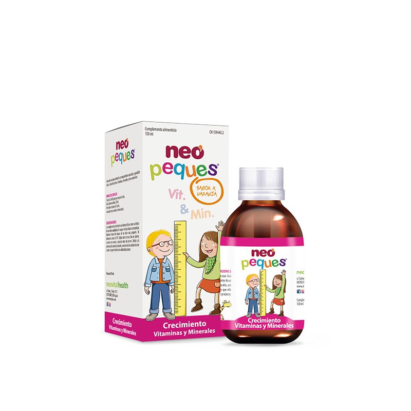 NEO PEQUES, 150 ml, Jarabe Infantil C+ a Base de Vitamina C y Zinc, Fortalece las Defensas y Favorece el Crecimiento en Niños